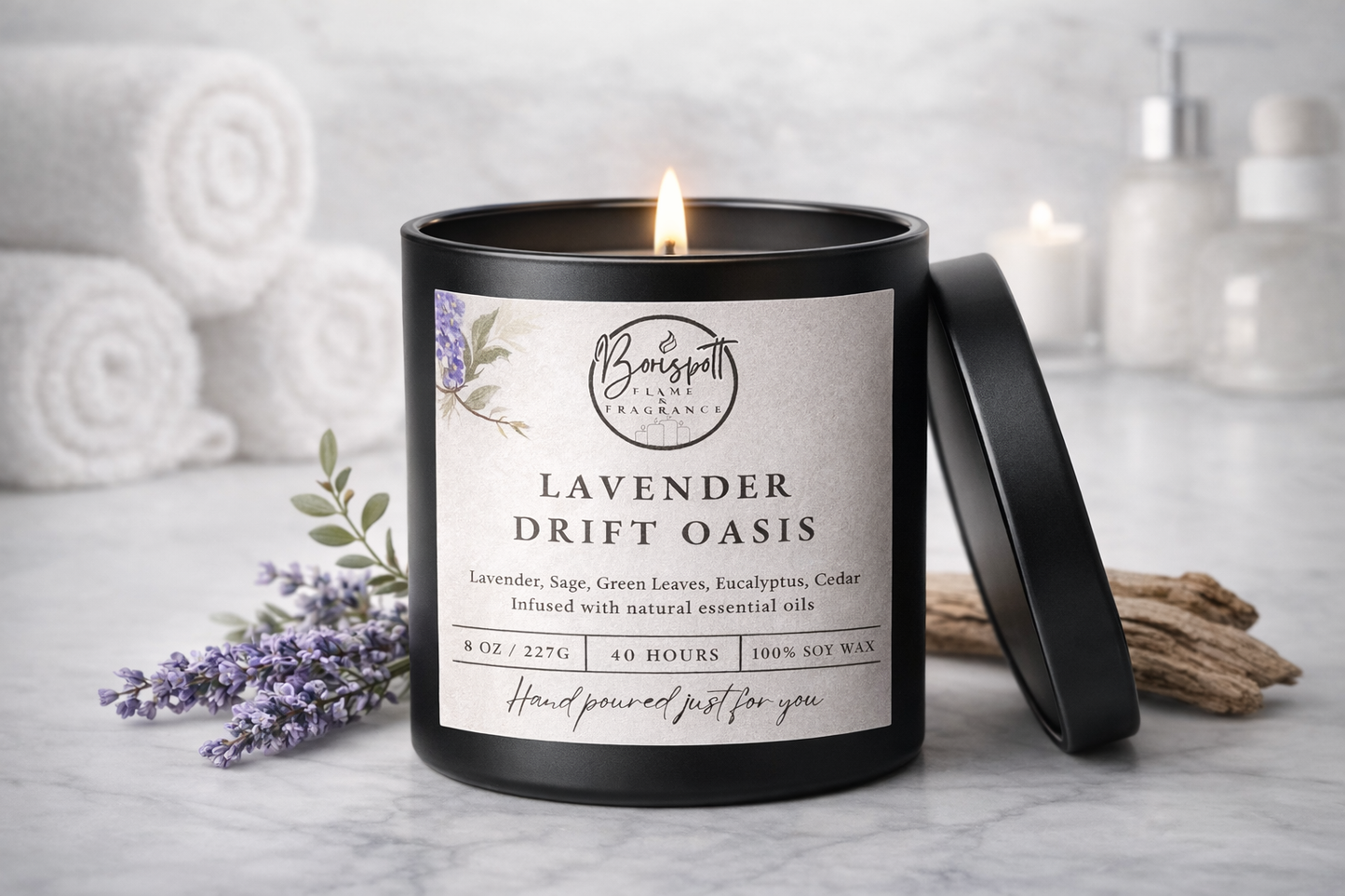 Lavender Driftwood Oasis