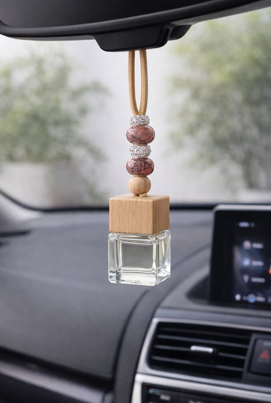 Gray Patterned Bead Car Diffuser